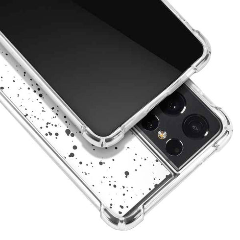 White Speckle Galaxy S21 Ultra 5G Clear Case